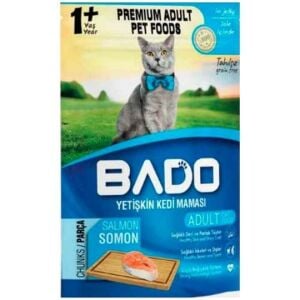 Bado Pouch Somonlu Tahılsız Yetişkin Kedi Yaş Maması 85gr