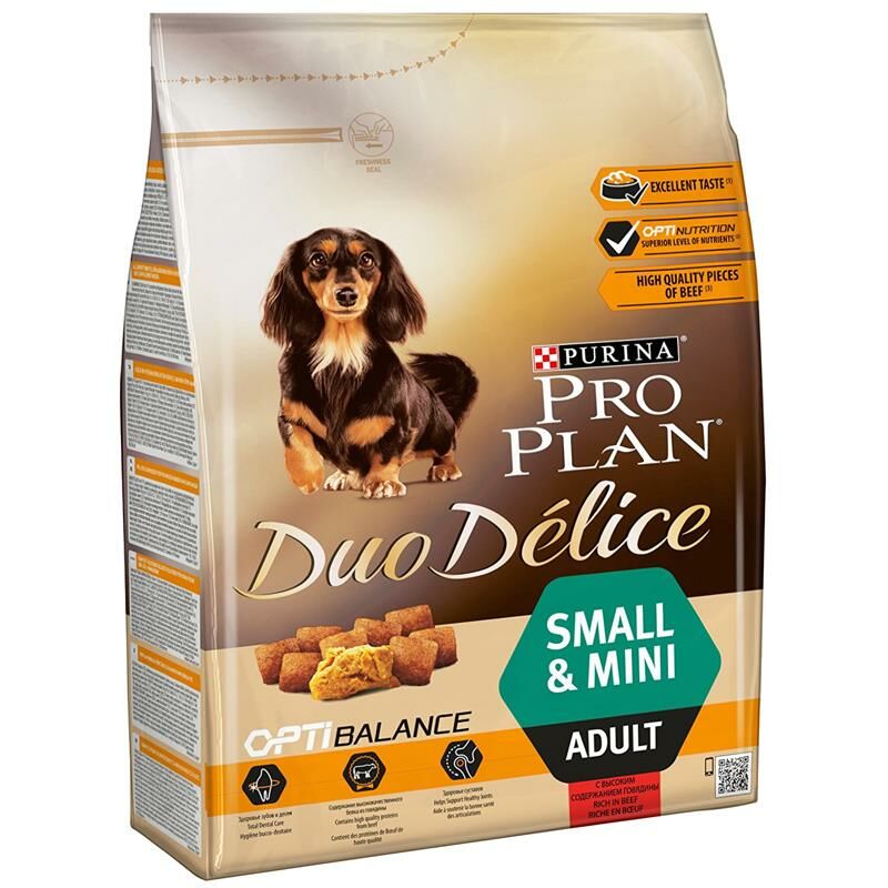 Pro Plan Duo Delice Small Küçük Irk Biftekli ve Pirinçli Yetişkin Köpek Maması 2,5kg