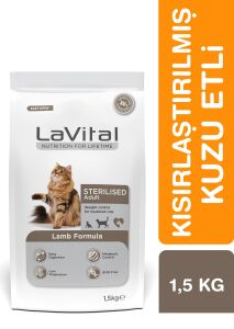 LaVital Adult Kuzulu Kısırlaştırılmış Kedi Maması 1.5Kg