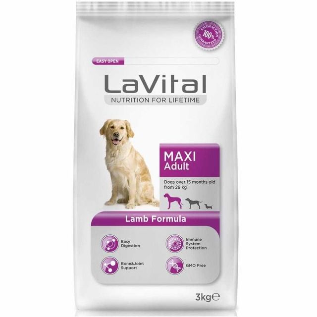 LaVital Maxi Adult Kuzulu Büyük Irk Yetişkin Köpek Maması 3kg