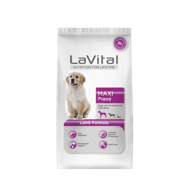 LaVital Maxi Puppy Kuzu Etli Büyük Irk Yavru Köpek Maması 3kg