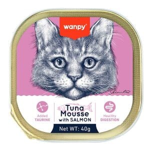 Wanpy Alutray Ton Balıklı Somonlu Kedi Yaş Maması 40gr