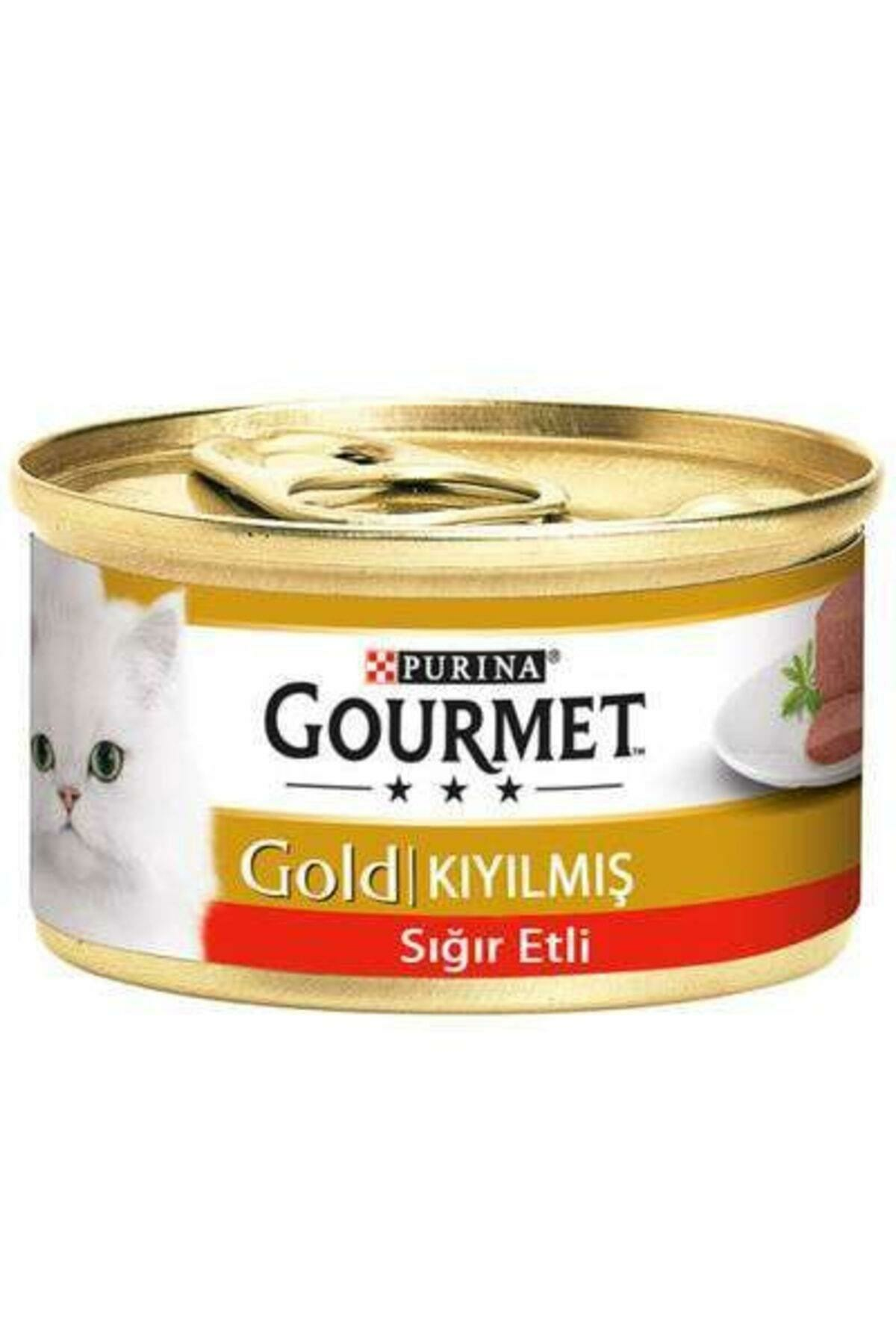 Gourmet Gold Sığır Etli Yetişkin Kıyılmış Kedi Konservesi 85gr
