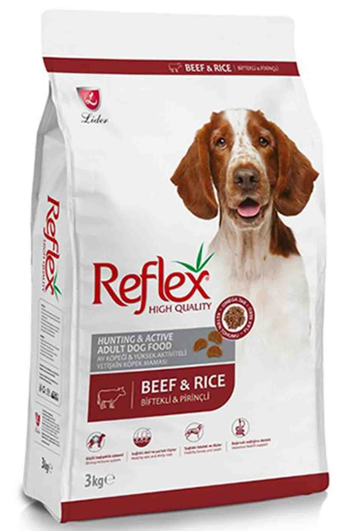Reflex Biftekli Yüksek Enerjili Yetişkin Köpek Maması 3kg