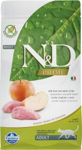 N&D PRIME TAHILSIZ KEDİ YABAN DOMUZU & ELMA YETİŞKİN 1.5KG