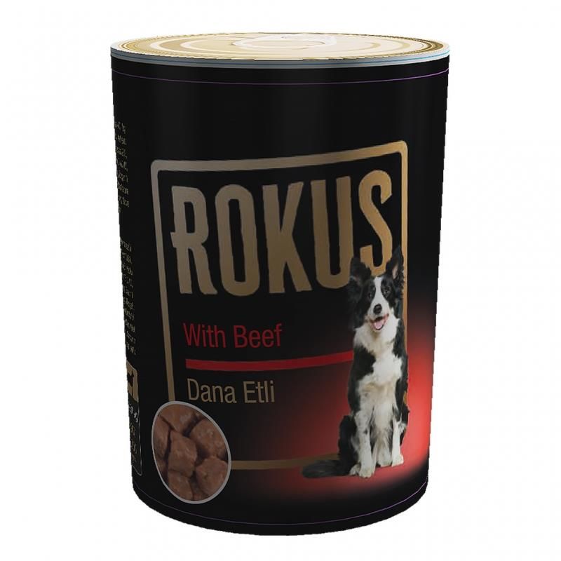 Rokus Dana Etli Yetişkin Köpek Konservesi 410gr