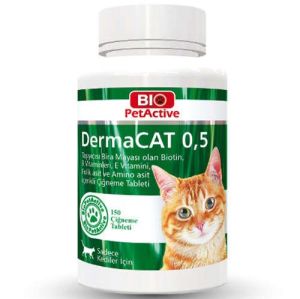 Bio PetActive DermaCAT 0,5 Kedi Sarmisakli Maya 150 Tablet