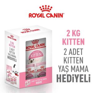 Royal Canin Kitten Bundle Yavru Kedi Maması 2kg (2 Adet Kitten Konserve Hediyeli)