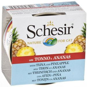 SCHESIR Fruit Ton ve Ananaslı Yetişkin Kedi Konserve 75GR