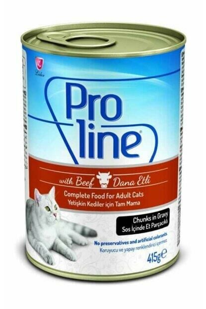 Proline Biftekli Gravy Yetişkin Kedi Konservesi 415gr