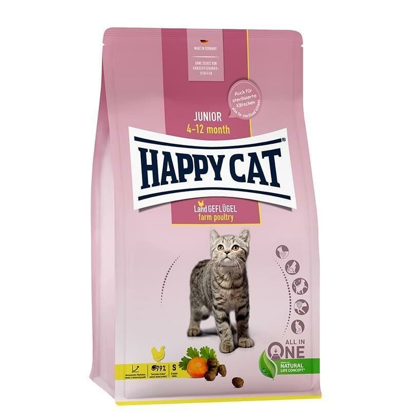 Happy Cat Junior Tavuklu Yavru Kedi Maması 4kg