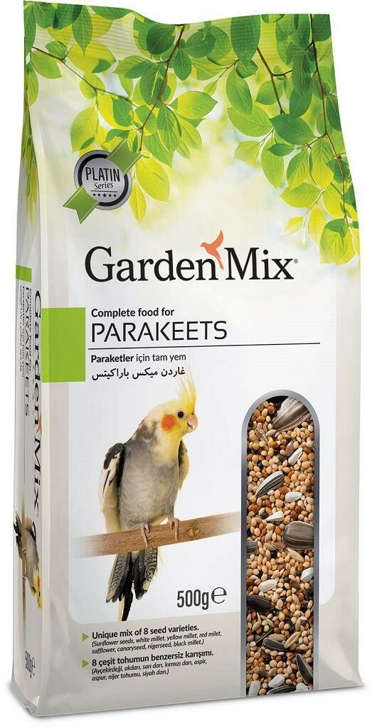 GardenMix Platin Paraket Kuş Sultan Papağanı Yemi 500gr
