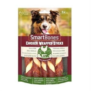 SmartBones Tavuk Sargılı Medium Stick Köpek Ödülü 5'Li 137gr