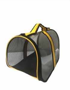 Flipper Pet Kedi Ve Köpek Şeffaf Flybag Taşıma Çantası Sarı