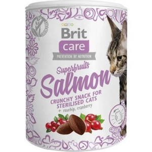 BRIT CARE CAT SNACK SUPERFRUITS SALMON 100GR