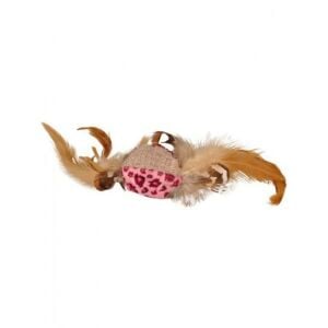 Flamingo Leopar Tüylü Kedi Oyuncağı