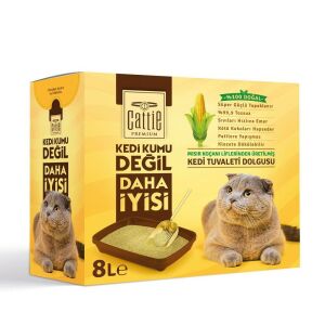 Cattie Süper Topaklanan Mısır Koçanı Kedi Tuvaleti Dolgusu 8lt