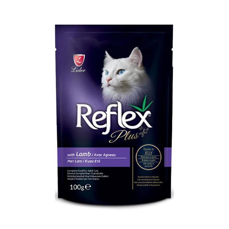 Reflex Plus Pouch Jöle İçinde Kuzu Etli Kedi Yaş Maması 100gr