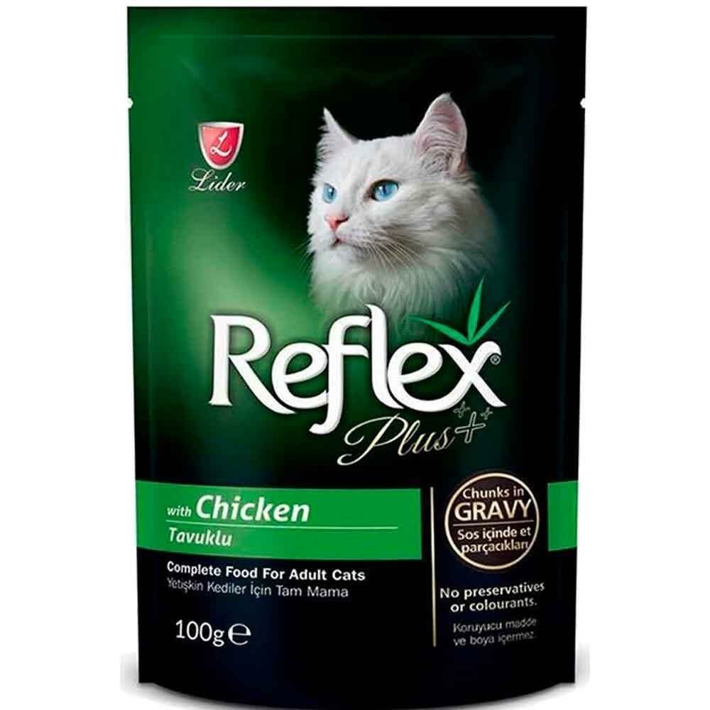 Reflex Plus Pouch Parça Etli Tavuklu Kedi Yaş Maması 100gr