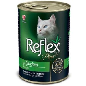 Reflex Plus Tavuklu ve Et Parçacıklı Kedi Konserve 400gr