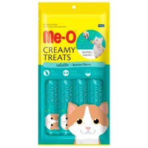 Me-O Creamy Treats Kurutulmuş Ton Balıklı Sıvı Kedi Ödülü 4x15gr