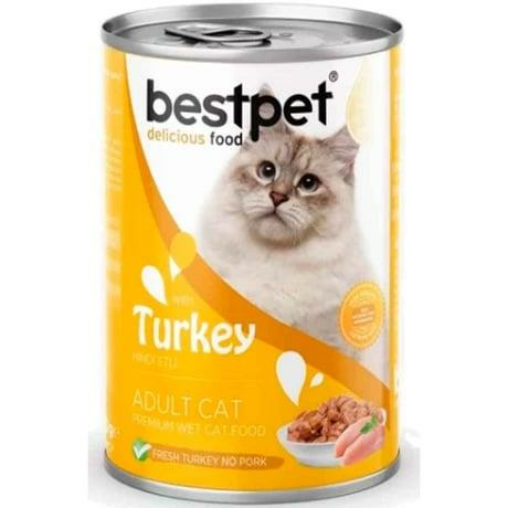 BESTPET CAT WITH TURKEY IN GRAVY 400GR