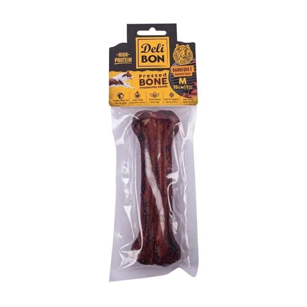 DELİBON DERİ PRES KEMİK 15CM M BOY 1Lİ PAKET BARBEKÜ 15CM