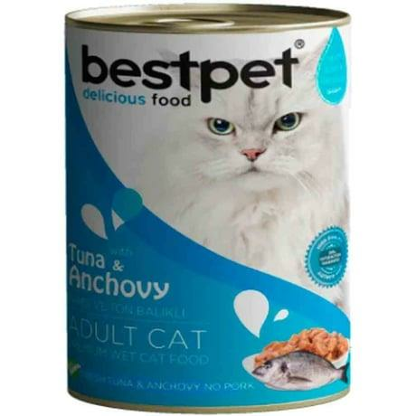 BESTPET CAT WITH TUNA & ANCHOVY IN GRAVY 400GR