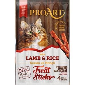 Proart Kuzu Etli ve Pirinçli Stick Kedi Ödülü 4x5 gr