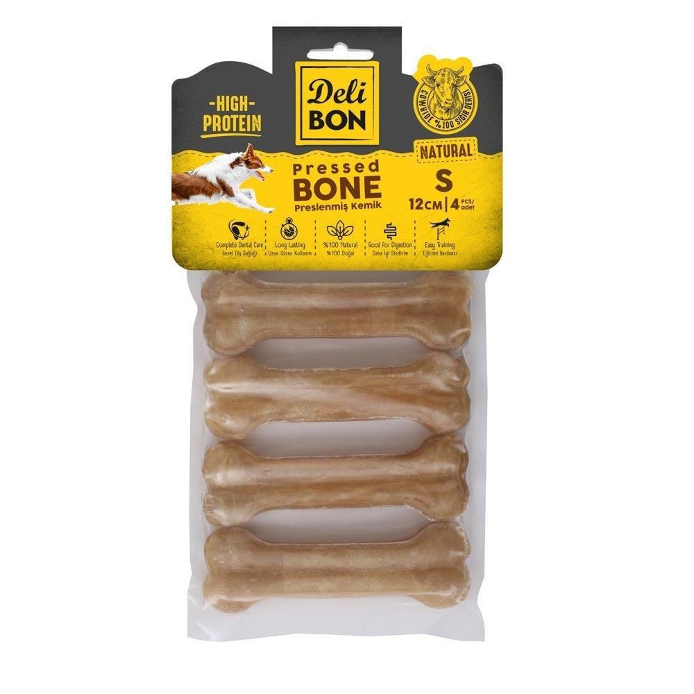 Delibon Deri Pres Kemik 12Cm S Boy 4Lü Paket Naturel