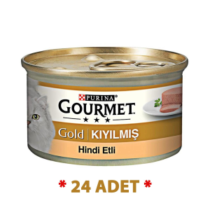 Gourmet Gold Kıyılmış Hindili Kedi Konservesi 24x85gr