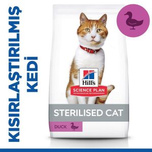 Hills Sterilised Ördekli ve Tavuklu Kısırlaştırılmış Kedi Maması 3kg