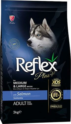 Reflex Plus Orta ve Büyük Irk Somonlu Yetişkin Köpek Maması 3kg