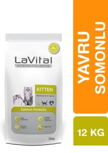 Lavital Kitten Somonlu Yavru Kedi Maması 1kg (AÇIK)