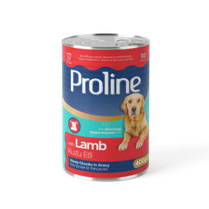 Proline Sos İçinde Et Parçacıklı Kuzu Etli Yetişkin Köpek Konserve Maması 400gr