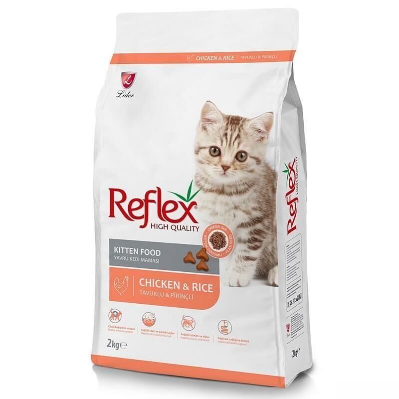 Reflex Tavuklu ve Pirinçli Kitten Yavru Kedi Maması 2kg