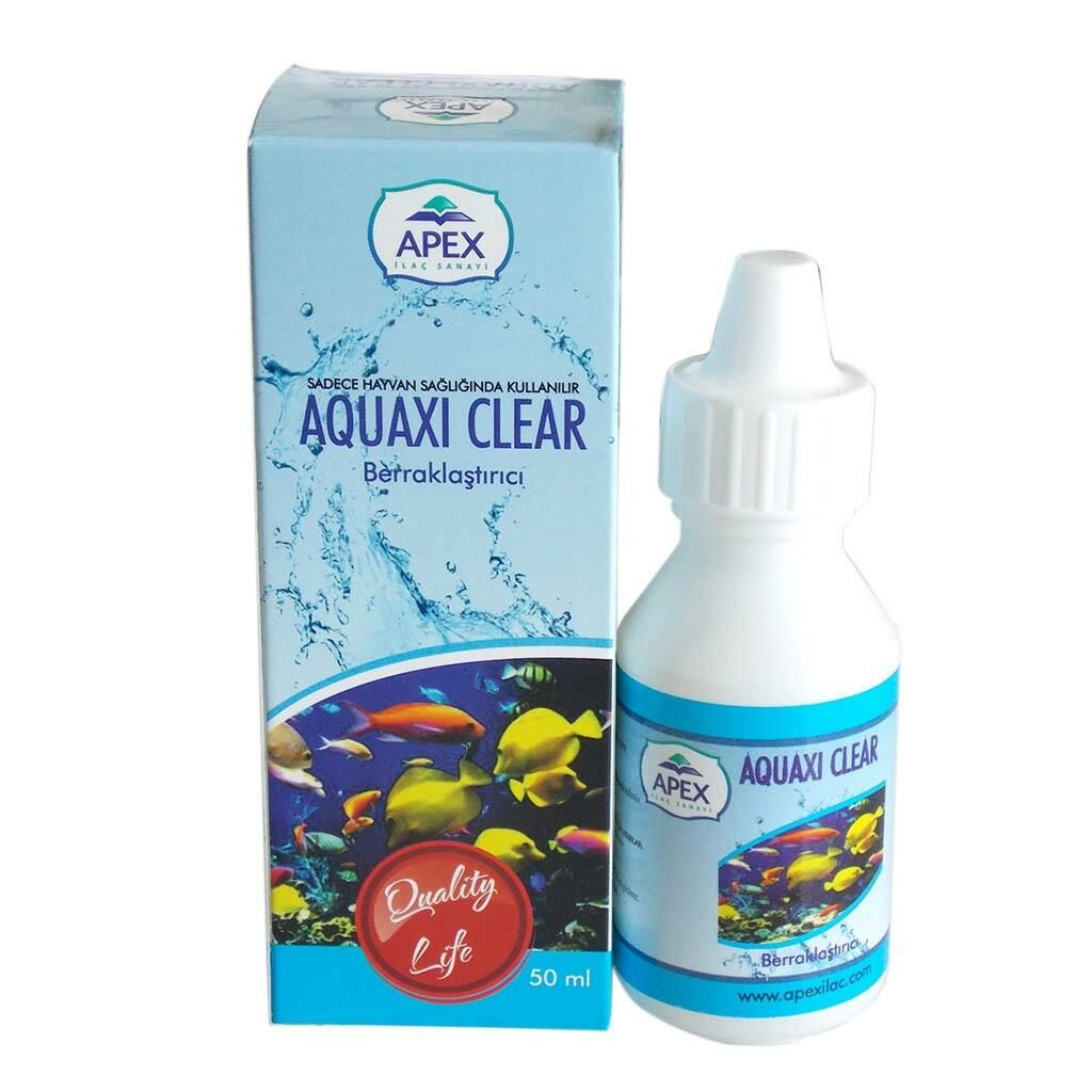 Apex Aquaxi Clear Akvaryum Su Berraklaştırıcı 50 Ml