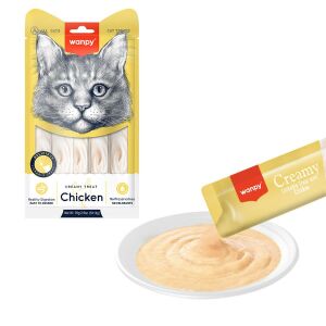 Wanpy Tavuklu Sıvı Kedi Ödülü 5x14gr