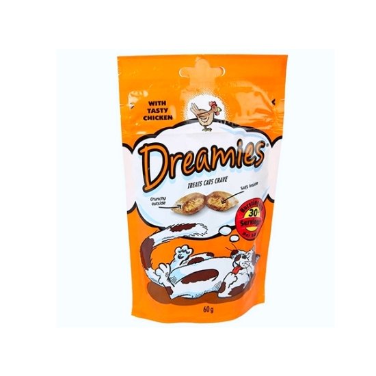 DREAMİES TAVUKLU KEDİ BİSKÜVİ 60 GR (6)