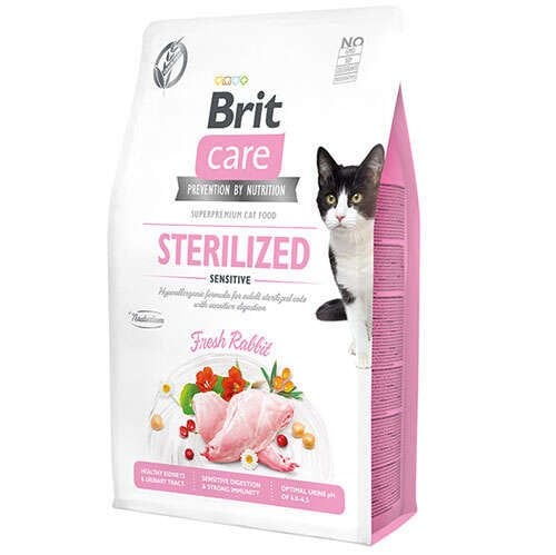 Brit Care Sterilised Sensitive Tavşan Etli Tahılsız Kısırlaştırılmış Kedi Maması 2 Kg