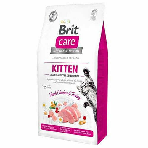 Brit Care Kitten Tavuk ve Hindi Etli Tahılsız Yavru Kedi Maması 7 Kg