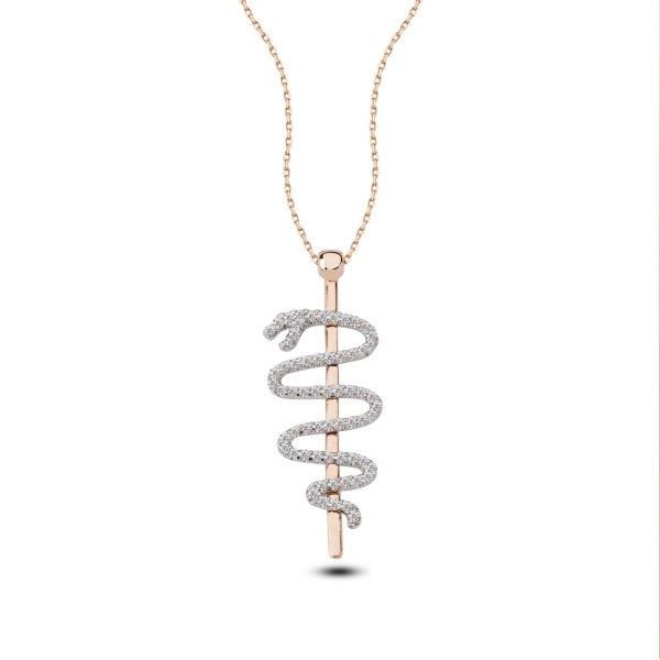 Asclepius's Scepter Necklace