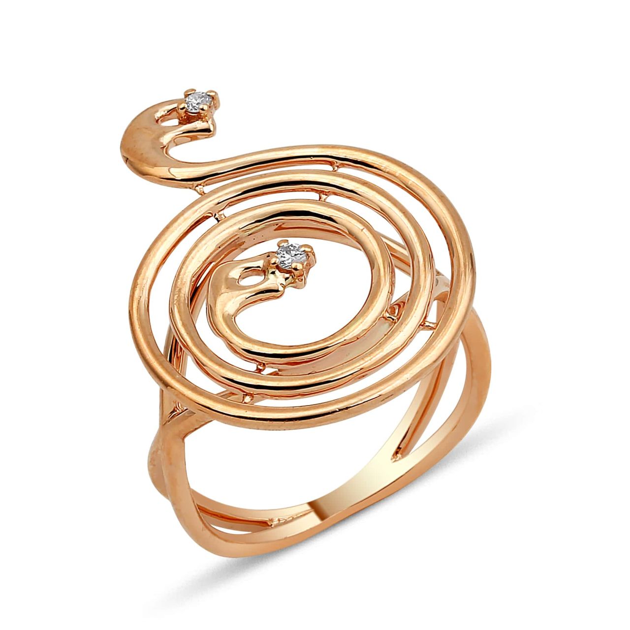 Serpent, Curled Snake Ring