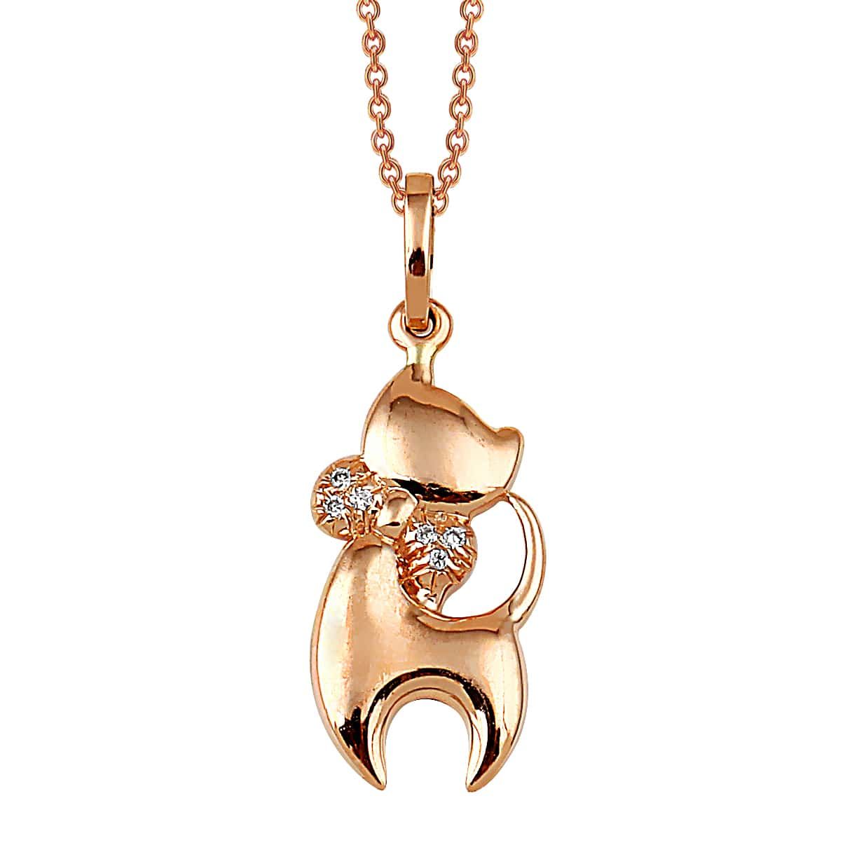 Cat Diamond Necklace