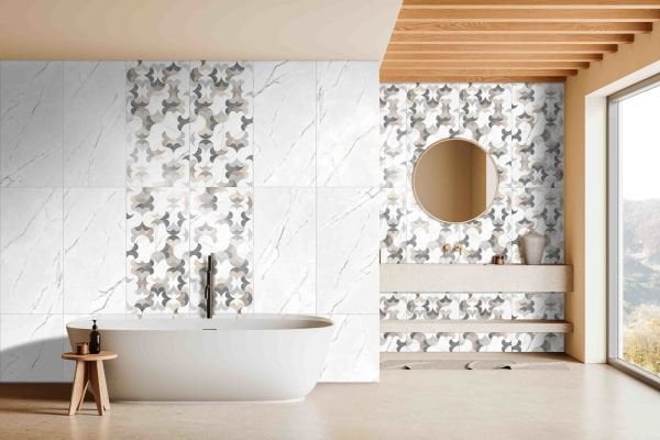 600X1200 NORFOLK SATEN MAT BEYAZ REK. K:8