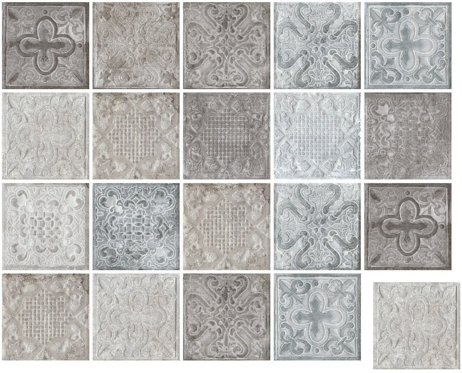 200X200 ZEUGMA ANTRASIT MIX DEKOR FON-A