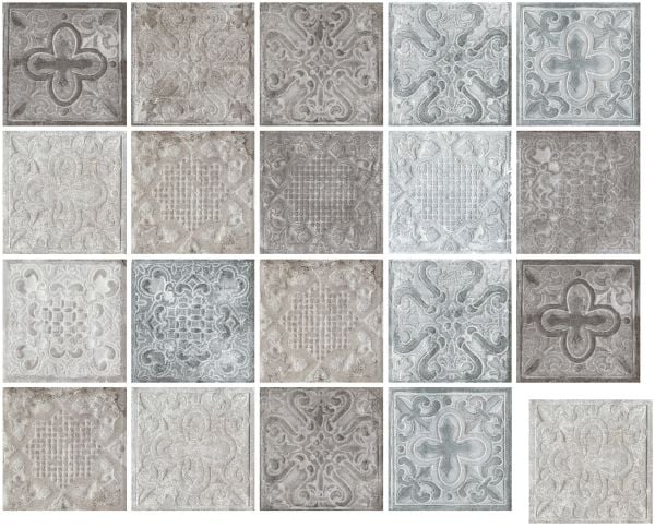 200X200 ZEUGMA GRI MIX DEKOR FON-D