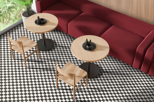 200X200 CHECKER BOARD SIYAH K:10