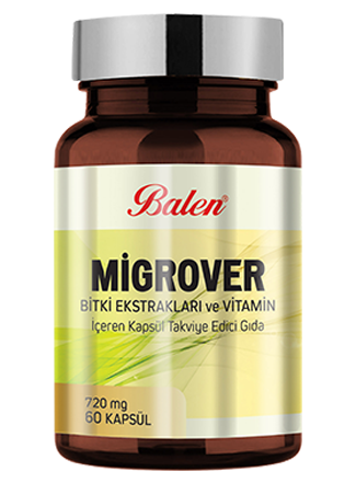 Balen Migrover Bitki Ekstraktları ve Vitamin İçeren Kapsül