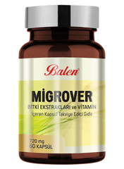 Balen Migrover Bitki Ekstraktları ve Vitamin İçeren Kapsül